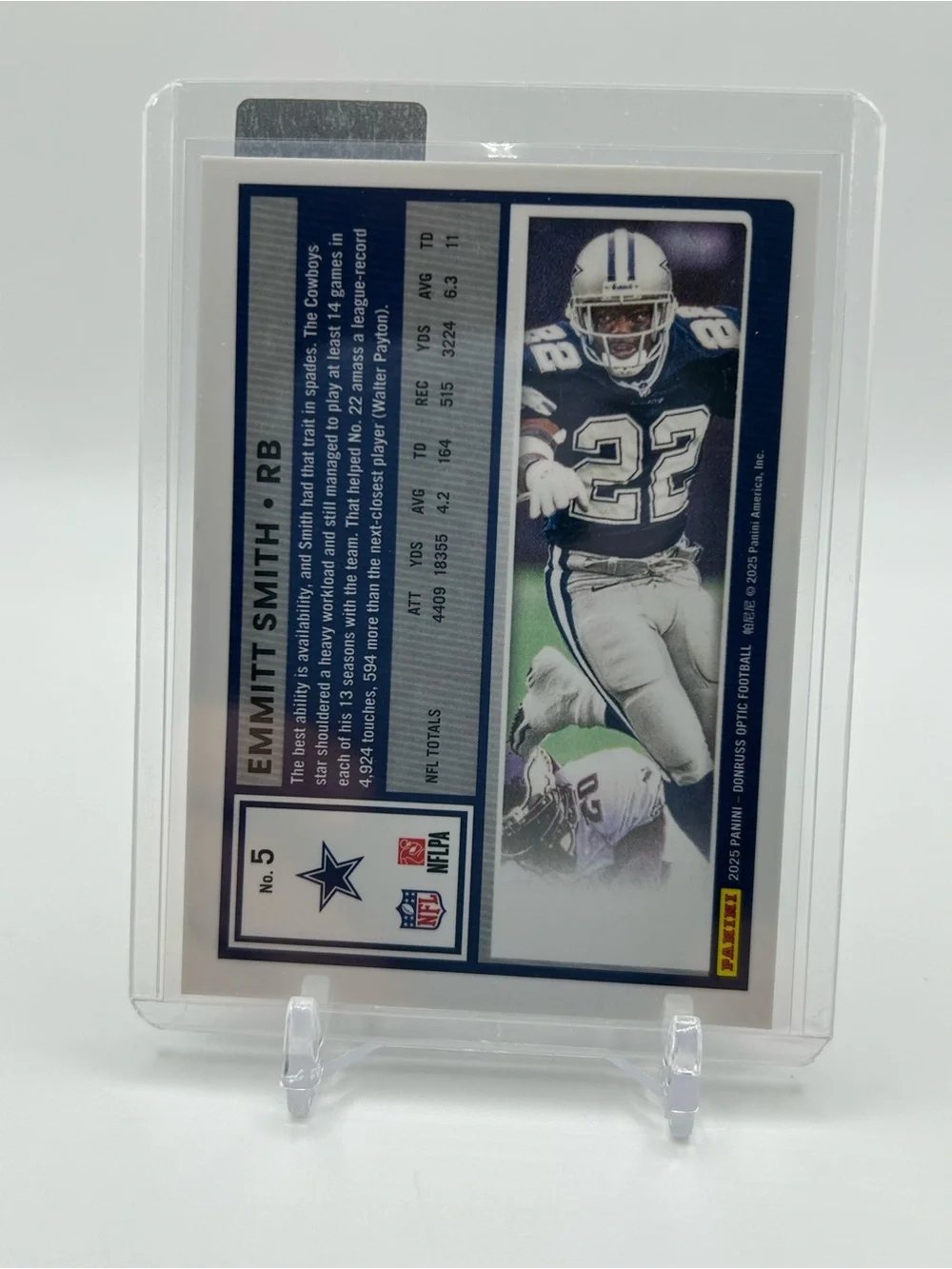 Emmitt Smith Dallas Cowboys Football Trading Card 🏈